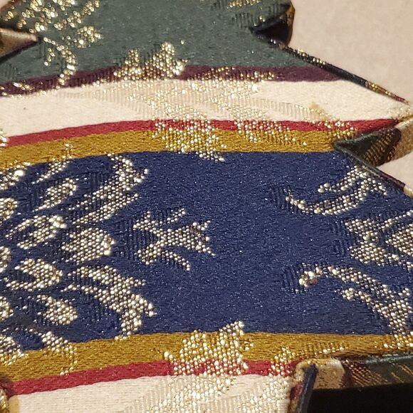 Vintage Christmas tree shaped 5 inch felt lined on bottom nwt - Picture 5 of 11